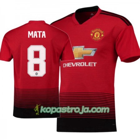 Billiga Fotbollströjor Manchester United Juan Mata 8 Hemma tröja 2018/19 Kortärmad